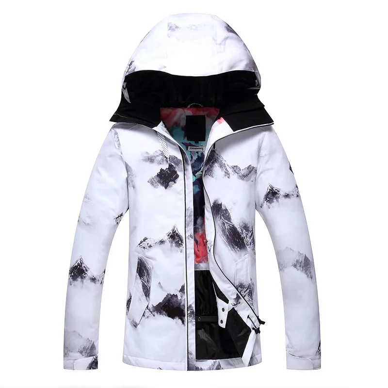 GSOU Snow Ski Suit Women's Pure Color Single Double Board Outdoor Waterproof Windproof Warm Jacket Hiking Travel Clothing | Спорт и