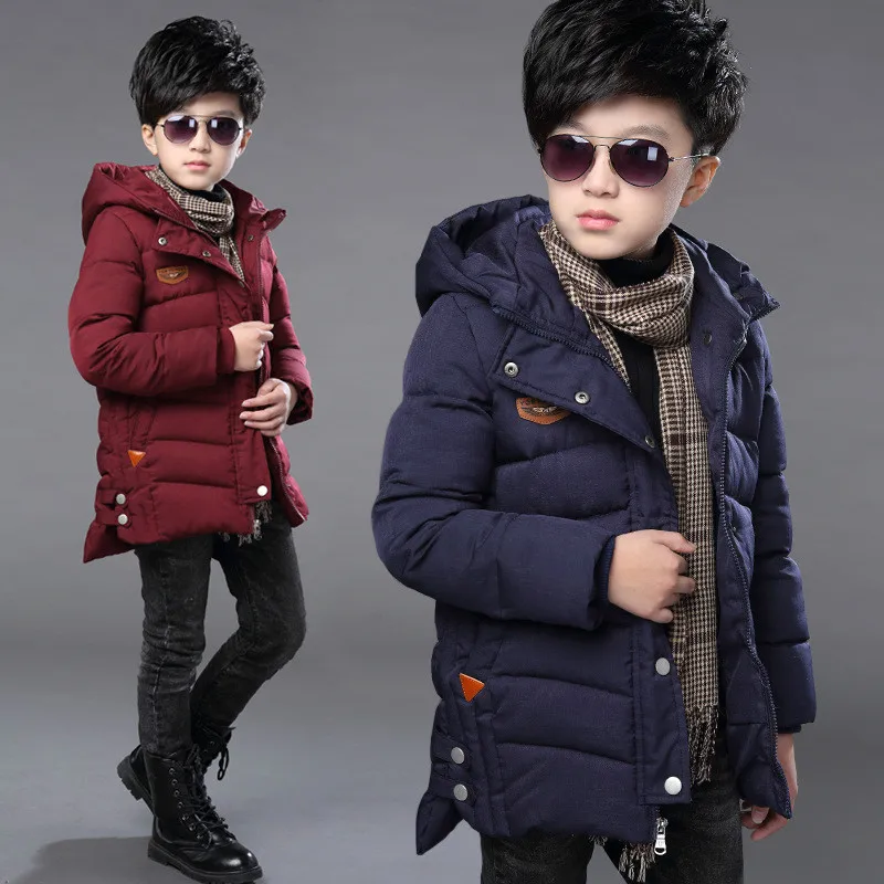 Горячее предложение мальчик пальто Верхняя одежда Детские Зимние Куртка для