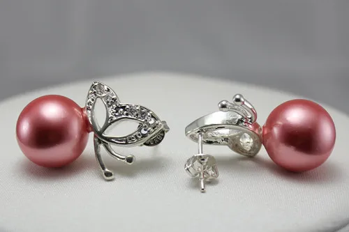 Wan оптовая продажа модные ювелирные изделия элегантные розово-красные 8 мм