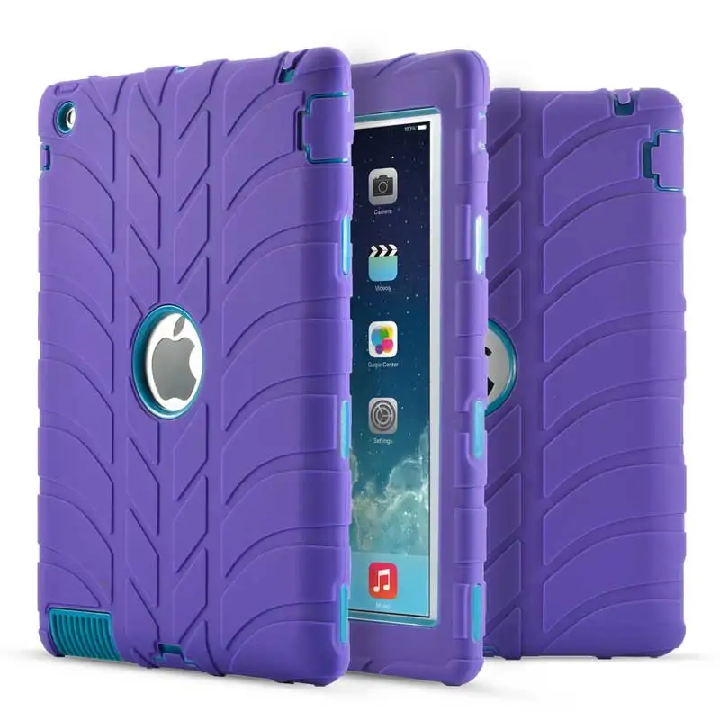 Новейший Ударопрочный силиконовый чехол для планшета iPad 2/3/4 безопасный