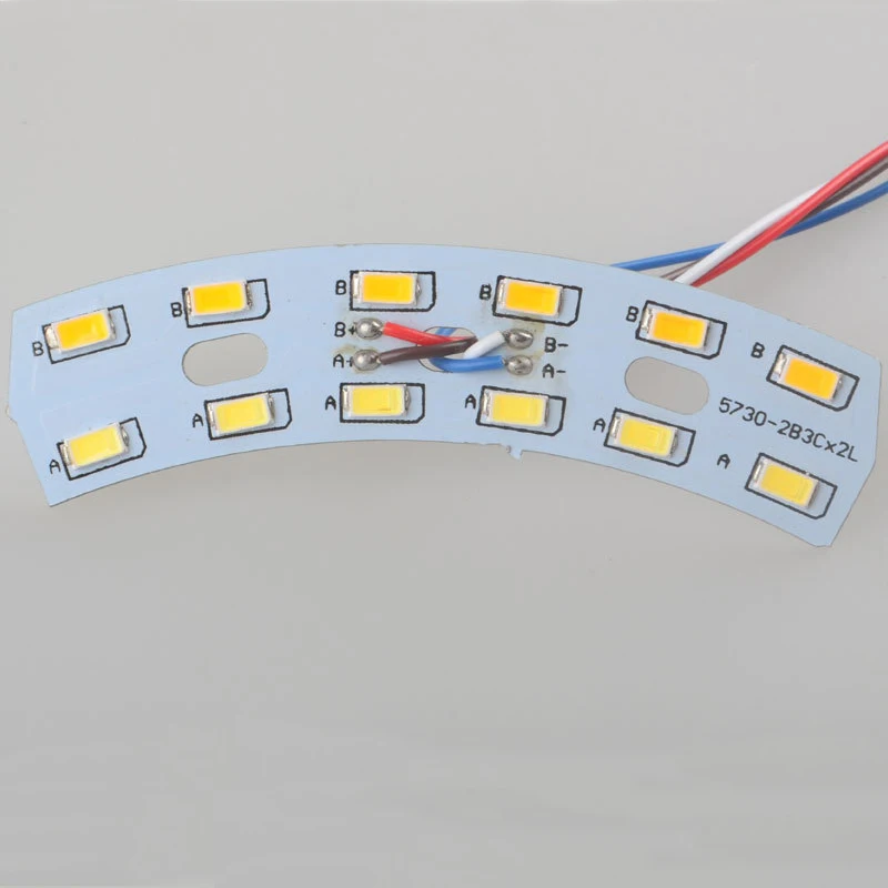 5730 SMD двойной цвет светодиодный источник света 3 W + M10 83 мм веером теплый белый и