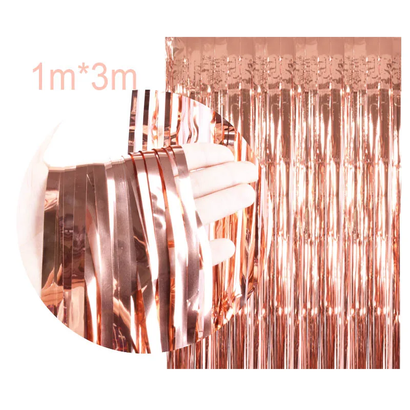 1x3m rose gold 16 дюймов письмо с днем рождения шар День рождения украшения дети событие поставки воздушные шары Baby Shower Фольга балон а - Цвет: 1x3m rose gold