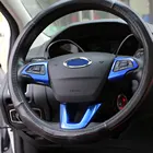 Автомобильный Стайлинг Carmilla, защитная крышка рулевого колеса из АБС-пластика, наклейки на руль для Ford C-Max, CMAX, C Max 2015, 2016