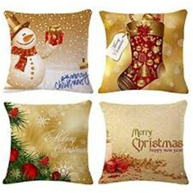 2020 New Year Christmas Decor For Home Adornos De Navidad Decoration Accessories Ornaments Cushion Cover | Дом и сад