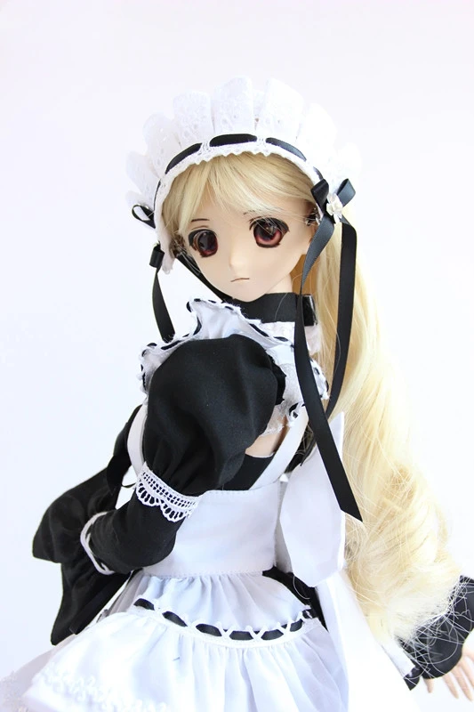 1/4 1/3 тонкий BJD черный костюм горничной для BJD/SD Одежда Аксессуары куклы