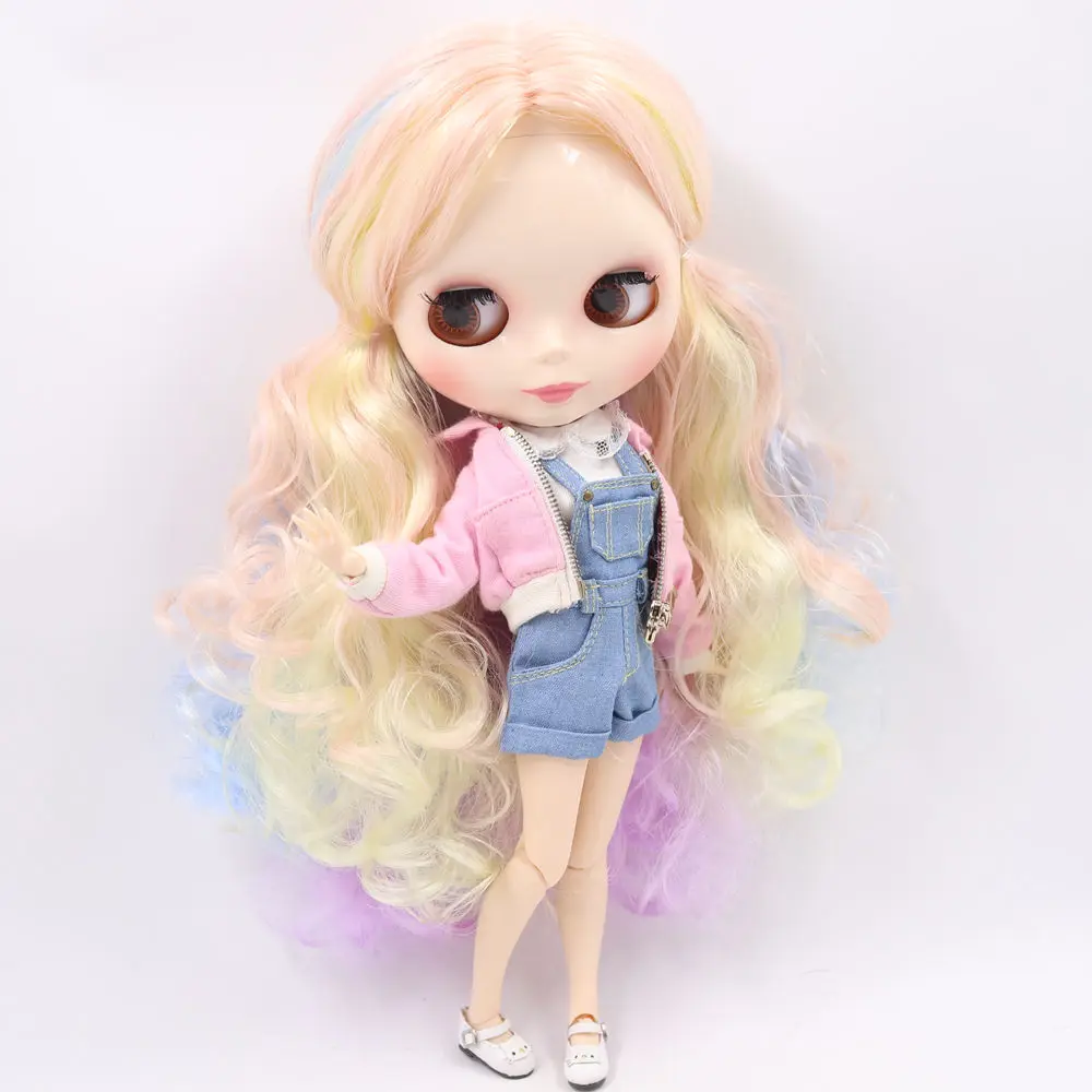 Кукла Blyth ICY DBS серии № BL708/288/6005/2352 с белой кожей для суставов красочные волосы 1/6 bjd
