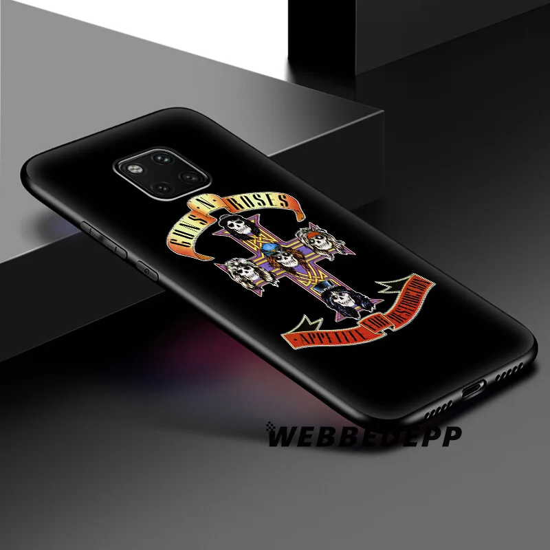 Мягкий силиконовый чехол WEBBEDEPP Guns N Roses для Huawei Honor Mate 20 10 8X 8C 8 6A 7A 7X 7C Lite Pro TPU |
