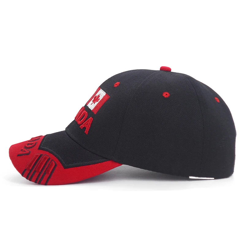 Я люблю Канаду вышивка женская бейсболка флаг Канады Шляпа Snapback Регулируемая Мужская Casquette Gorras