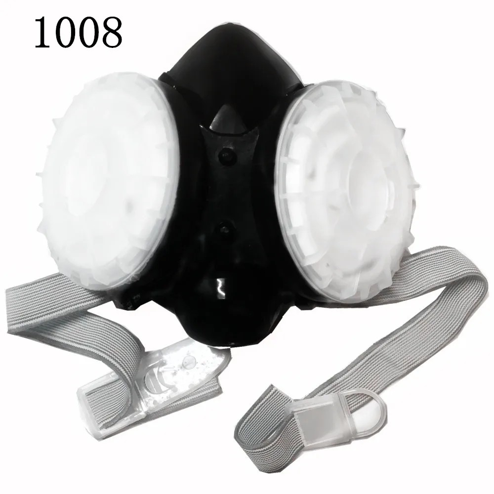 GAS MASKS DEWBest 1008 лицо, респиратор, газовая маска, окрашенная пыль из активированного угля-плотная дымовая химическая пестицидная формальдегидная Пылезащитная маска - Цвет: GAS MASKS