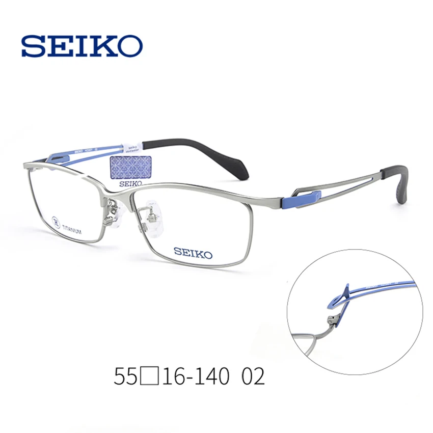 

SEIKO Titanium Glasses Frame Men Flexible Dioptric Eyeglasses with dioptria Rectangle Men Optical Spectacles Frames HZ3601