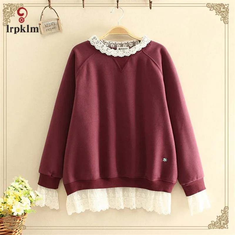 Весна 2020 с длинным рукавом Свободные Поддельные два предмета кружева лоскутное