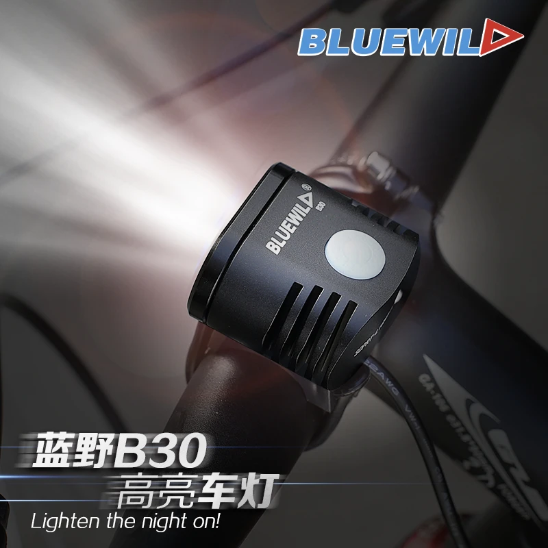 Фото Велосипедный фонарь BLUEWILD водонепроницаемый аккумулятор 10400 мАч 2x CREE XML T6 с Велосипедный фонарь BLUEWILD водонепроницаемый аккумулятор 10400 мАч 2x CREE XML T6 с