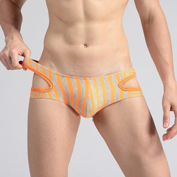 Оранжевый Сексуальные боксеры для мужчин, хлопок, Ethika, мужское нижнее белье, Calecon Homme, забавное нижнее белье, мужские боксеры, шорты, 365, мужские забавные трусы E08 - Цвет: Оранжевый