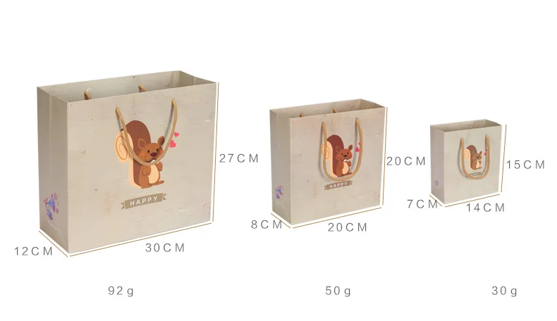 Мультяшная Подарочная сумка для детского дня рождения пикника шоколадный