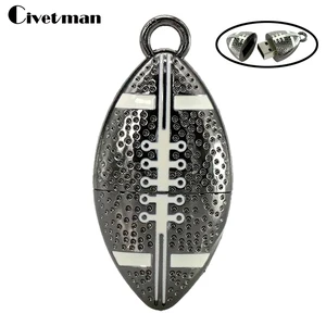 Флэш-накопитель черный кулон регби металлический флэш-накопитель USB 8 Гб оперативной памяти, 16 Гб встроенной памяти, 32 Гб 64 Гб 128 ГБ 256 ГБ USB 2,0 диск флэш-память USB флешки