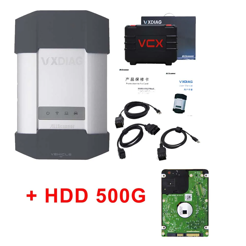 VXDIAG VCX плюс OBD диагностический инструмент для Порше тестер II V18.1 для Land Rover/Jaguar V153 VXDIAG VCX-PLUS сканер - Цвет: Vxdiag Plus HDD 500G