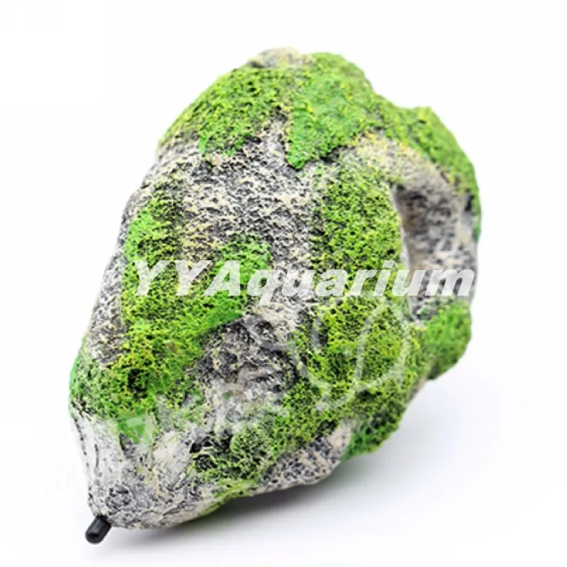 Высокая имитация подвесного камня аквариума смолы украшения для рыб морской