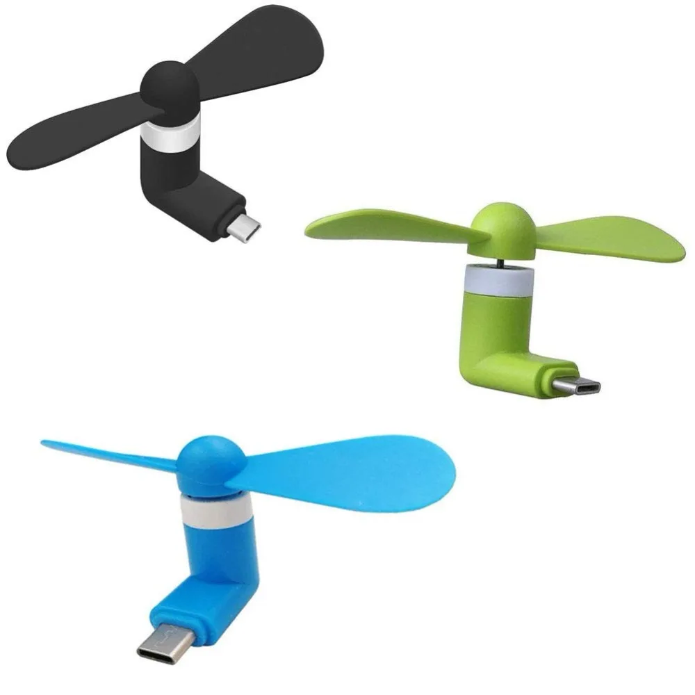 NYFundas вентилятор для мобильного телефона Mini Micro Usb type C для samsung Galaxy S10 S9 S8 Plus huawei P30 P20 Pro One Android USBC аксессуар
