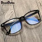 Синий светильник фильтром очки поляризованные солнцезащитные очки мужские или Линзы для очков женские с рамой негабаритные квадратные черные мужские оптическая компьютерная очки для чтения