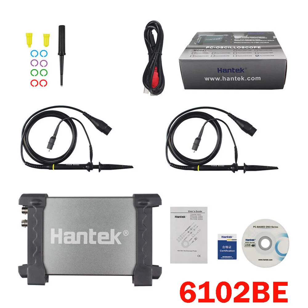 

Hantek 6102BE 6102BE цифровой мультиметр осциллограф LCD USB ПК на базе хранения аналоговый Osciloscopio 100 МГц 2 канала бесплатная доставка