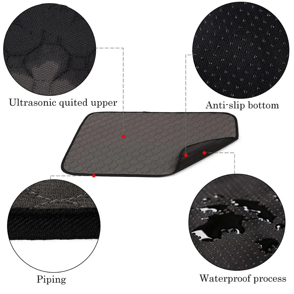 Моющийся коврик для подгузников для собак, впитывающий мочу, Защита окружающей среды, защитный коврик для подгузников, водонепроницаемый многоразовый Тренировочный Коврик, чехол для на автомобильное сиденье для перевозки собак