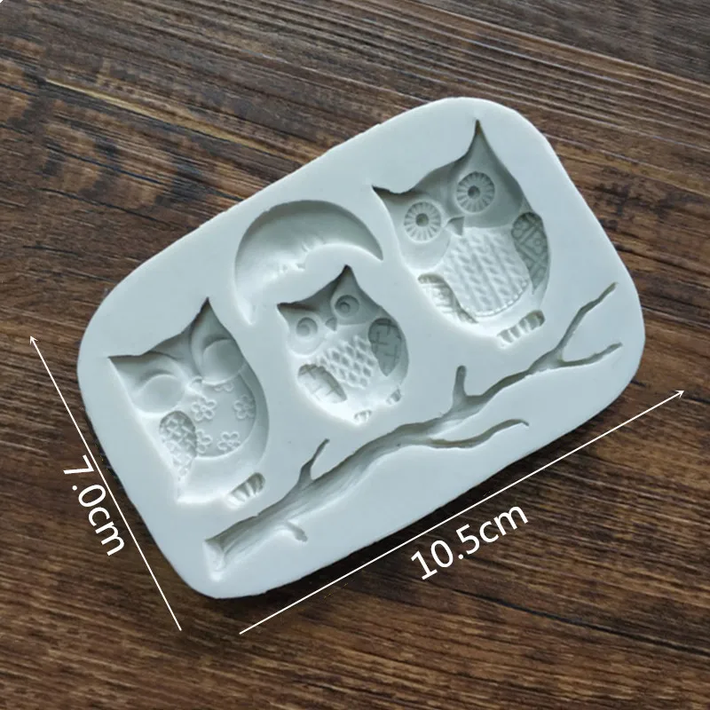 Сова формы силиконовые карамель в формах украшения торта инструмент gumpaste