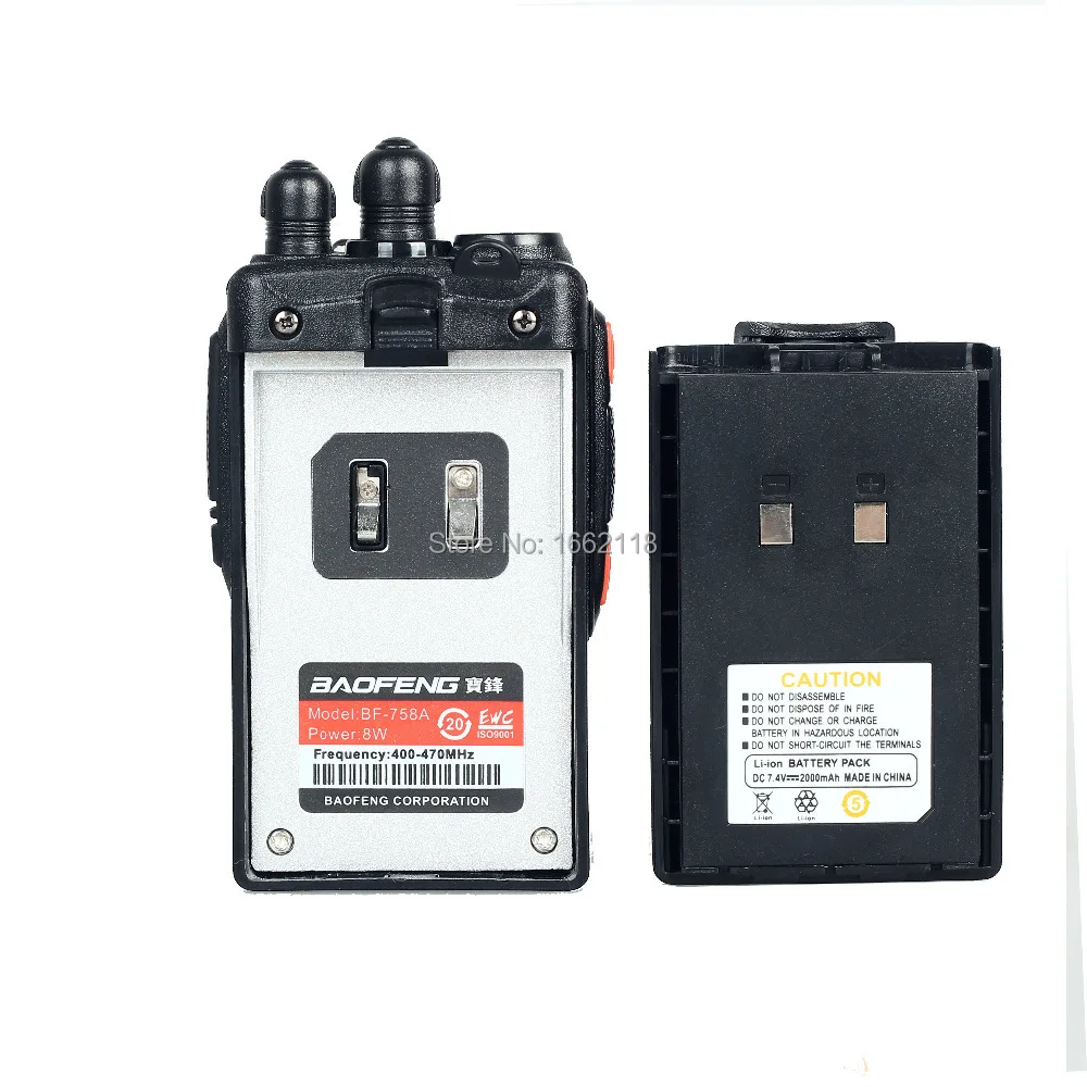 Baofeng Портативной Рации 10 КМ 6 Вт Двухстороннее Радио BF-758a Walkie Talkie Ручной Pofung bf 758a