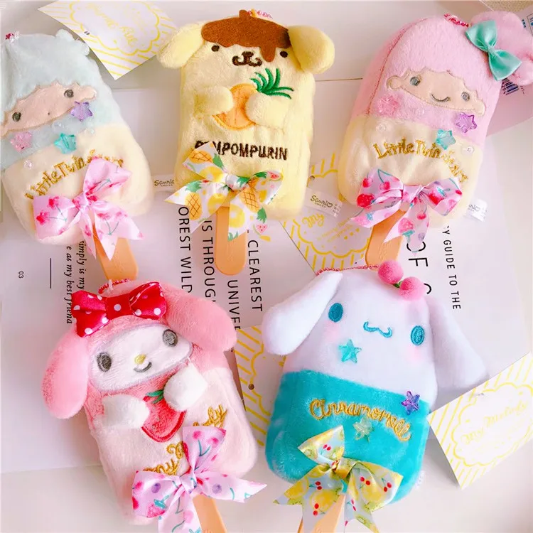 Мультфильм рисунок «Hello Kitty» с рисунками из мультфильма «My Melody Cinnamoroll Собака пудинг собака персонажи Little Twin Stars брелок для ключей "мороженое" сумка Подвеска для детей Подарки