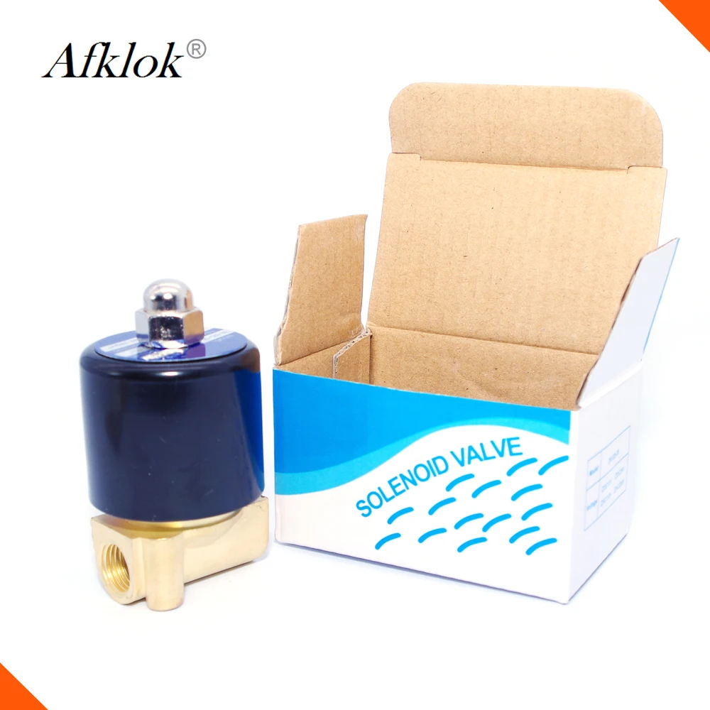 Высокотемпературный латунный Соленоидный клапан 2/2 прямого действия NC 1/8 220