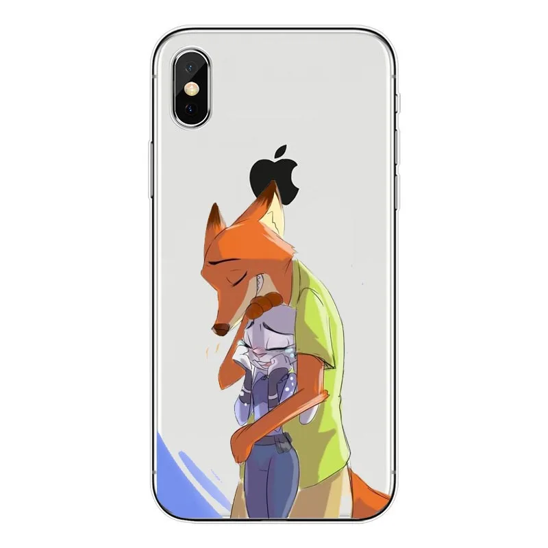 Чехол ZOOTOPIA с мультяшным кроликом для iPhone8 мягкий силиконовый чехол iPhone 7 7Plus 6S 5S SE