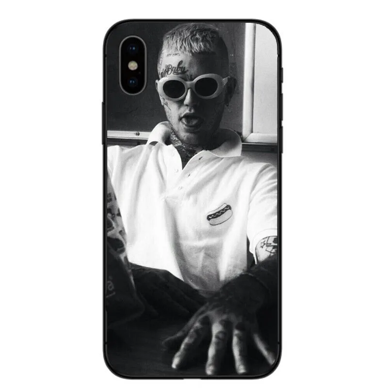 TPU POP рэпер Lil Peep высококачественные черные мягкие силиконовые чехлы для телефонов, чехол для iPhone 11 Pro MAX 5S SE 6 6splus 7 8Plus X XR XS MAX - Цвет: TPU
