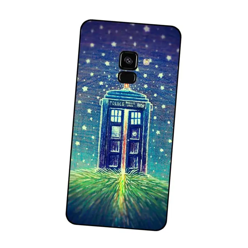 N430 Tardis Doctor Who Black Silicone Case Cover For Samsung Galaxy J2 J3 J4 J5 J6 J7 J8 Pro Plus Prime 2018 2017 |