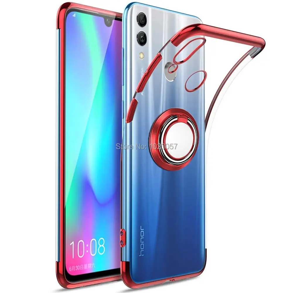 Huawei Y7 Y9 Y6 чехол P Smart металлическое кольцо держатель Магнитный силиконовый чехол для huawei Y6 Y7 Prime Pro Y72019 6,26 дюймов