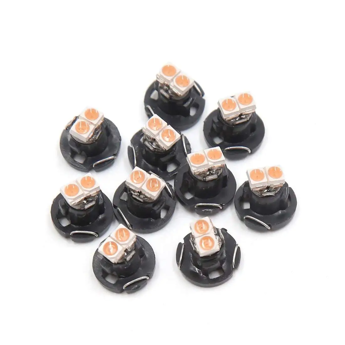 

uxcell 10Pcs T4.2 Pink 3020-SMD LED Car Interior Dashboard Panel Light Bulb