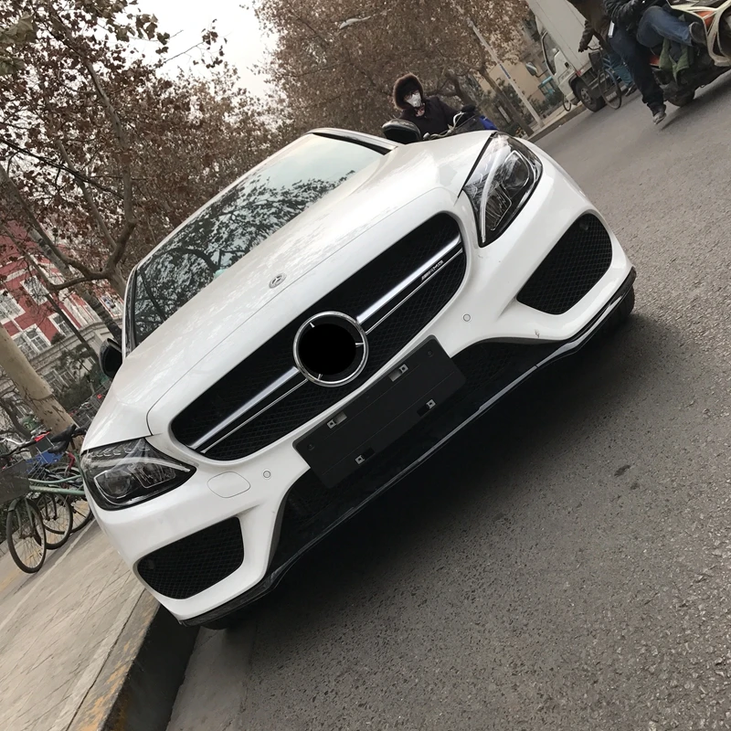 W205 ABS AMG Стиль спереди сетки гонки решетка для Mercedes-Benz W205 нового c-класса C180 C200 C220d C250 C260 C400