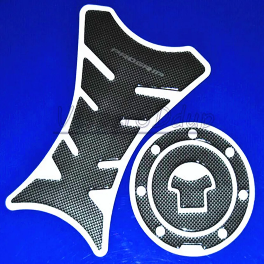 Motorcycle Carbon Fiber Fuel Tank Pad Decal Protector Stickers Gas Cap Cover For CBR NSR VTR 125 250 400 | Автомобили и мотоциклы