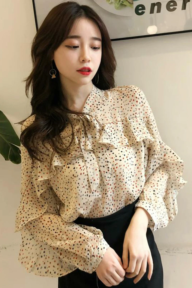

Cheap wholesale 2019 new Spring Summer Autumn Hot selling women's fashion casual ladies work Shirts FP238