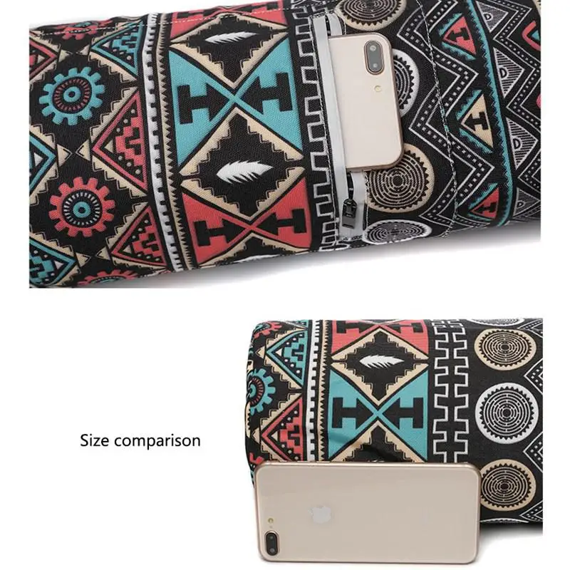 Коврик для йоги сумки печати холст коврик пилатеса сумка Фитнес спортивный зал