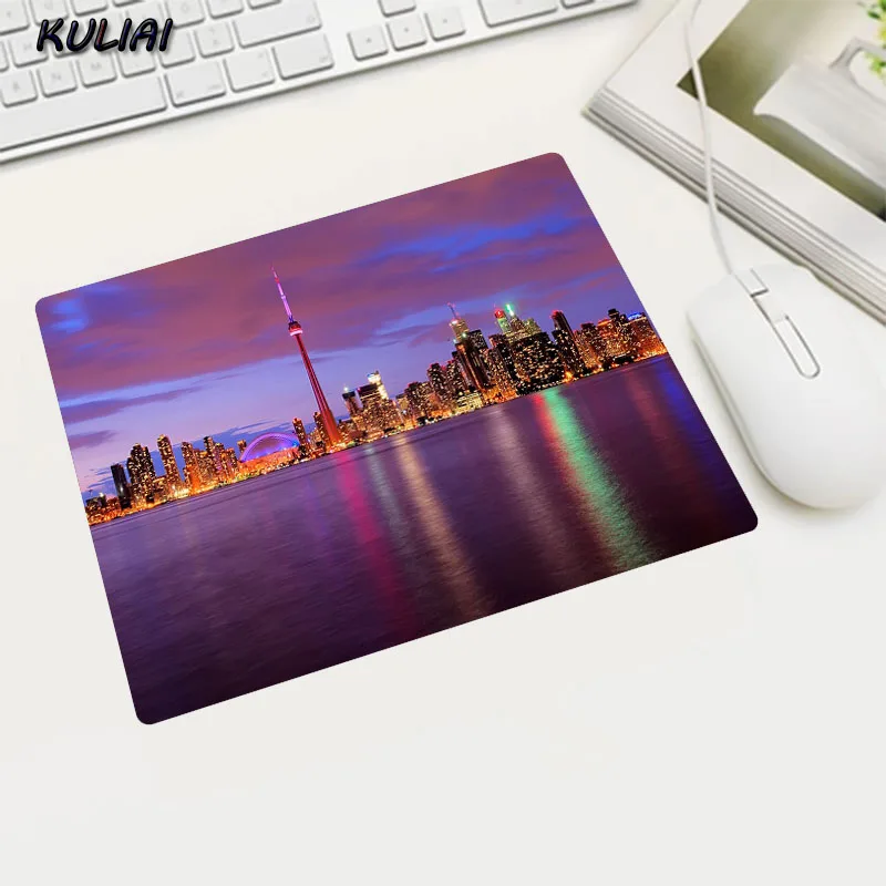 22X18CM XGZ обои с небоскребом резиновый коврик для мыши 22x18 см Россия домашний рабочий стол компьютерные игровые коврики для мыши - Цвет: 22X18CM