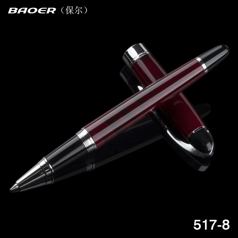 BAOER 517 лавово красная бизнес металлическая шариковая ручка 0 5 мм перо Шариковая