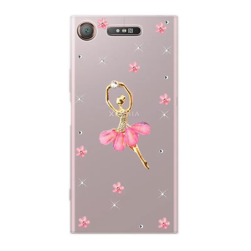 Чехол со стразами и павлином для sony Xperia XA1 Ultra XA2 PLUS XA C5 C6 XZ1 XZ2 Premium Compact XZ3 DIY Bling hard cover