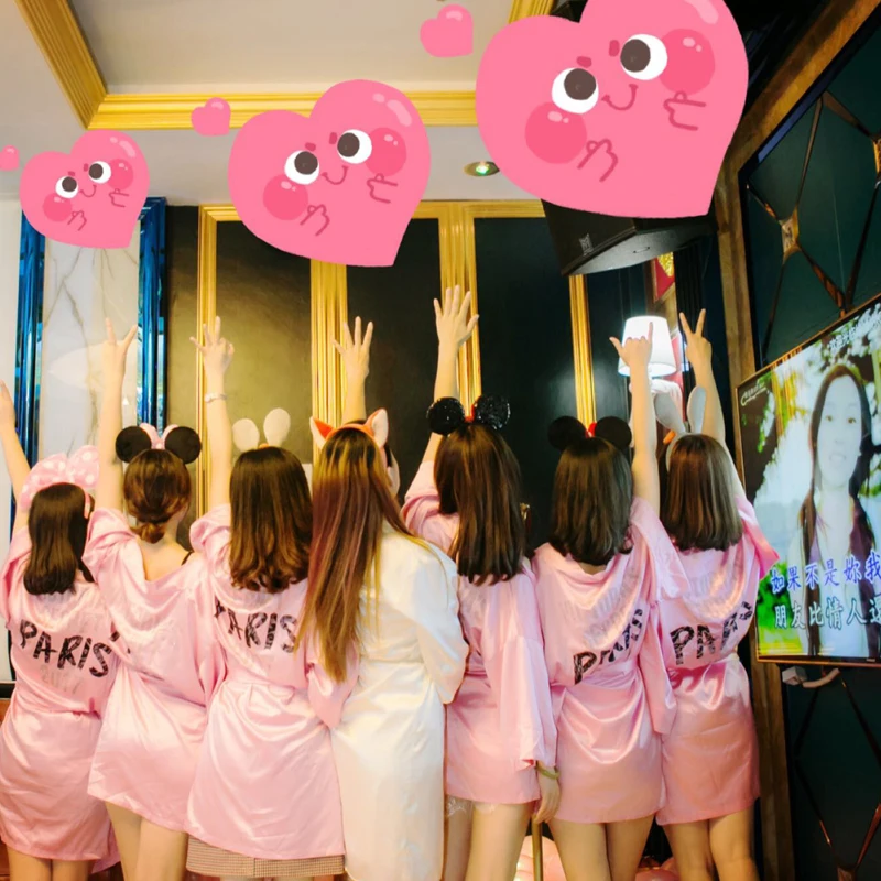 Свадебное платье невесты мини халат викторианское розовое атласное шелковое