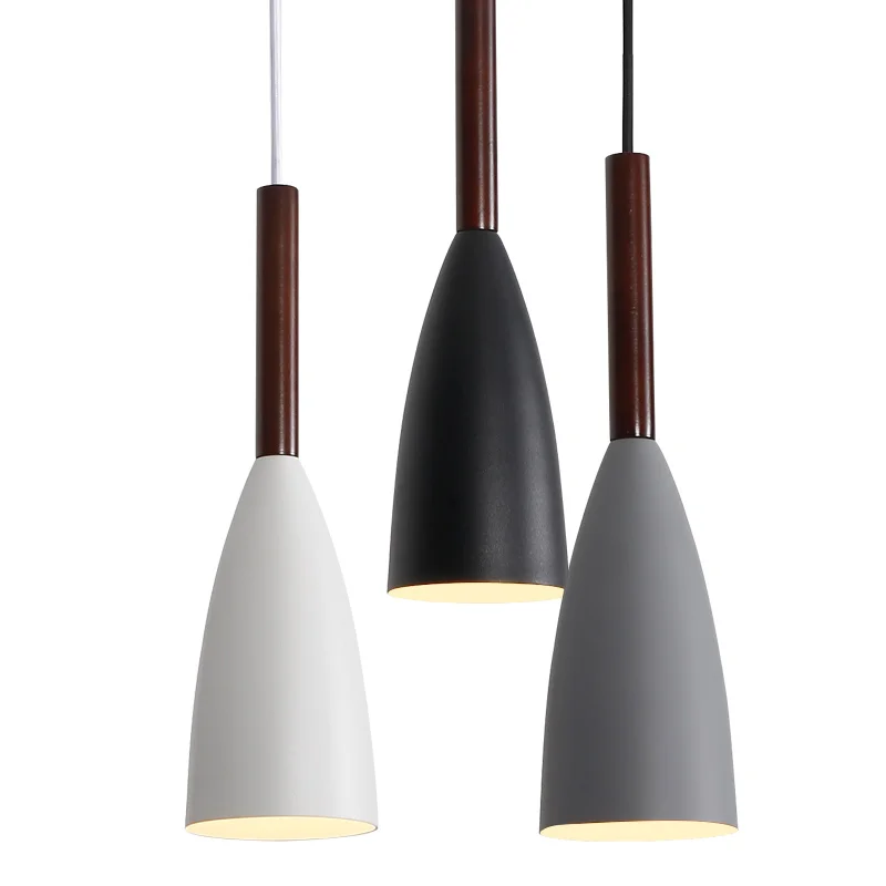 

Nordic Minimalism Oak Led Pendant Lights Dining Room Metal Led Pendant Light Bedroom Led Pendant Lamp Hanging Light Fixtures