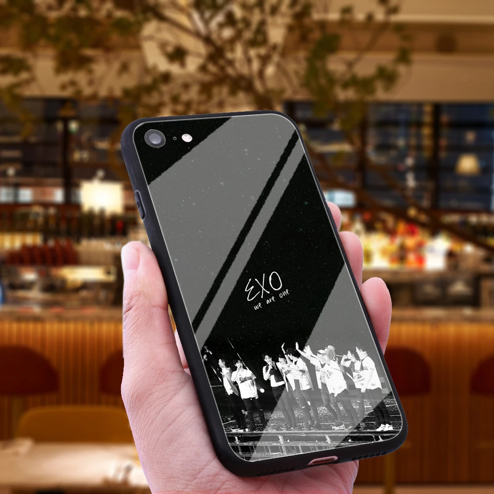 WEBBEDEPP Exo Dont Mess Up My Tempo Tempered Glass Phone Case for Apple iPhone Xr Xs Max X or 10 8 7 6 6S Plus 5 5S SE |
