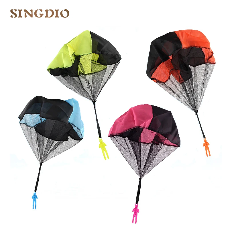 Уличная мини игра ручной бросок парашют забавная игрушка для детей мальчиков и