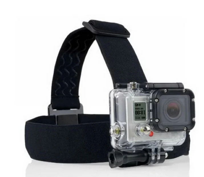 

Аксессуары для Gopro GOLDFOX, эластичная регулируемая повязка на голову, головной ремень, крепление для Gopro 4/1/2/3/3 + для xiaomi yi sjcam sj4000 sj5000