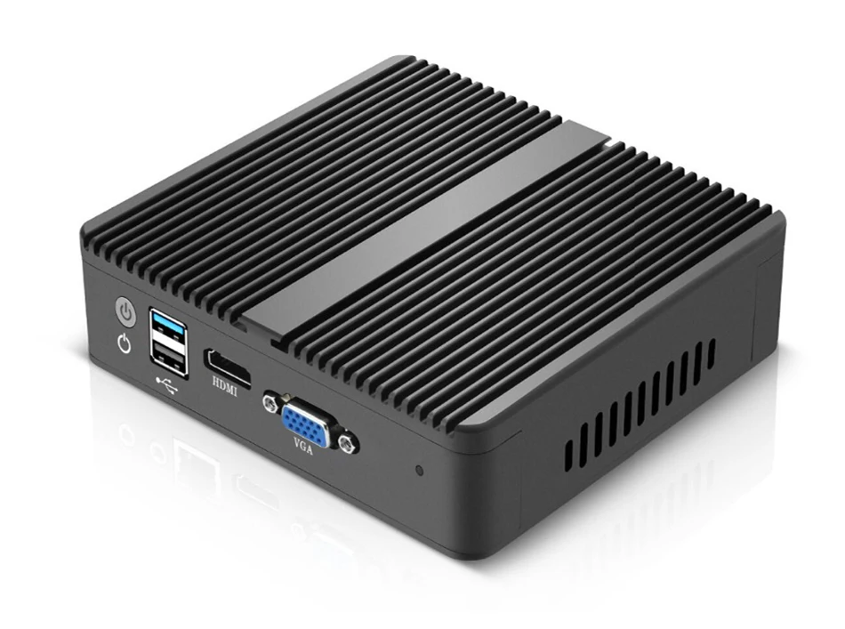 Безвентиляторный мини ПК Celeron J1900 4* LAN Gagabit Ethernet промышленный ПК Windows 7 брандмауэр маршрутизатор hdmi vga wifi Мини компьютер