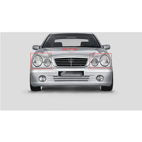 Пара линз для передних фар MERCEDES E CLASS W210 E320 E350 1996 2003|Фара авто в сборе| |