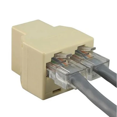 2015 горячая RJ45 CAT 5 6 LAN Ethernet сплиттер разъем адаптера ПК | Строительство и ремонт