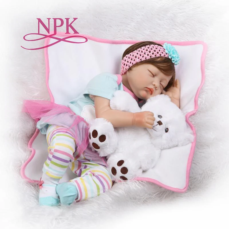 Силиконовые куклы реборн NPK Реалистичная кукла модные для детей подарок на день